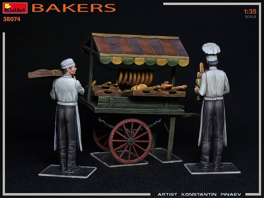 Amazon | ミニアート 1/35 パン屋セット フィギュア2体入